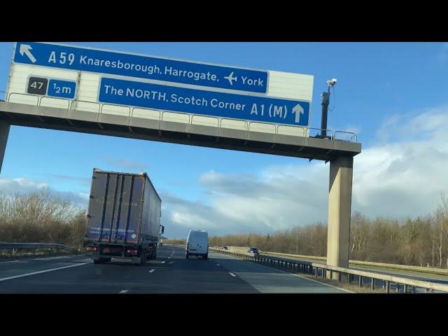 Uk Motorway Driving | South A1 To North M74 | Relaxing Sounds