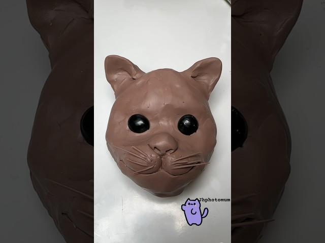 Cat face #clay #sculpting