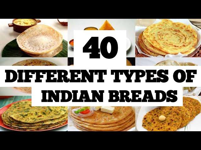 40 Different Types of Indian Breads|| By Vaishali's Kitchen Katha #trending  #IndianBreads