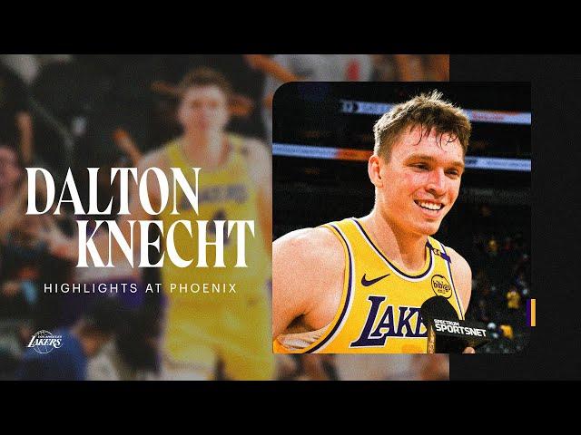 Dalton Knecht drops 18 straight points at Phoenix (35 PTS, 7 REB, 8/13 3PT)