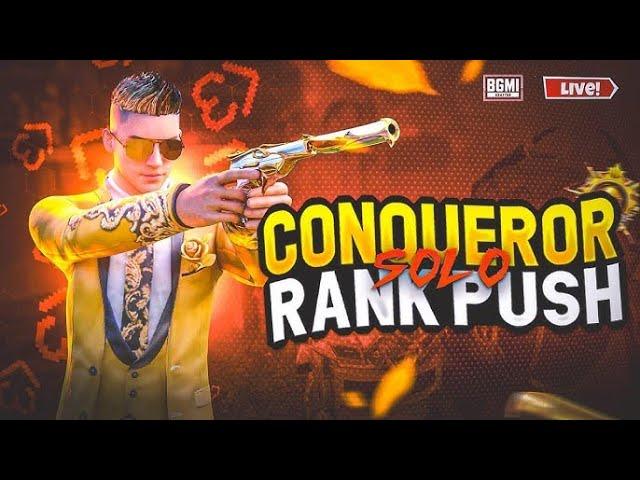 BGMI SoLo CONQUERUR RANK PUSH LIVE MISSION SOLO TOP 100 RANK PUSH #bgmi #live #gamingchannel