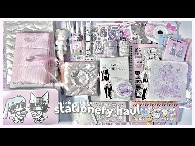 ASMR Huge Stationery Haul  chill & aesthetic unboxing┊korean illustrator, a lot of cute stuff 