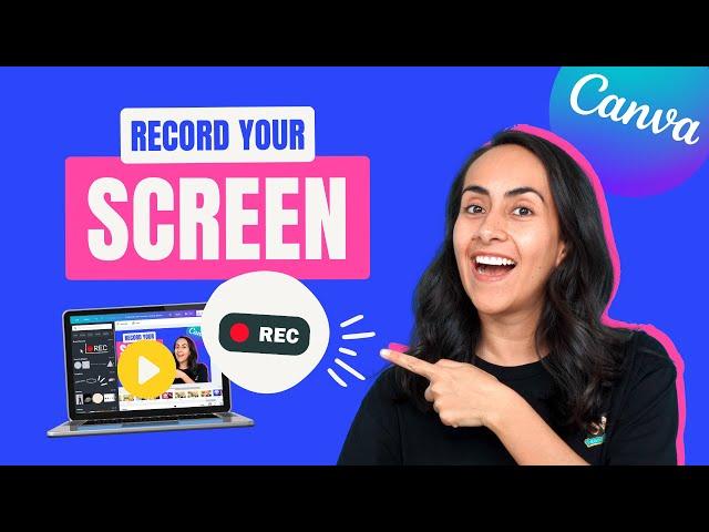 How to RECORD your Computer SCREEN with Canva [FREE]