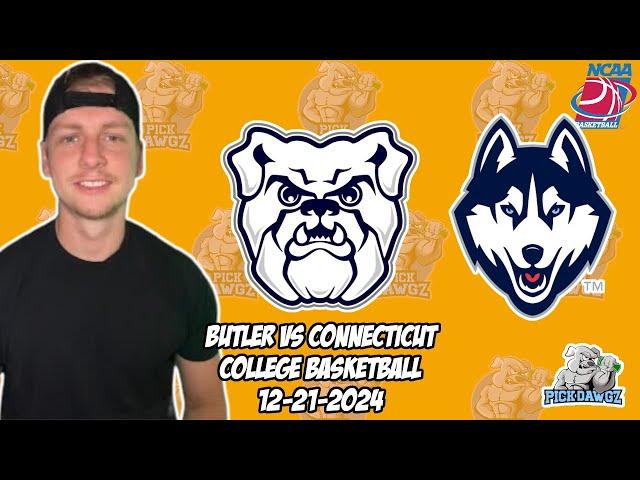 UConn vs Butler 12/21/24 Free College Basketball Picks and Predictions  | NCAAB Pick