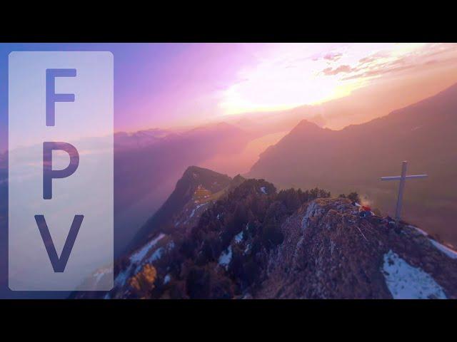 Cinematic FPV - Sunset Mountain Surfing [Switzerland]