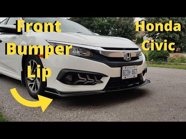 Honda Civic 2016-2021 Front Bumper Lip INSTALLATION