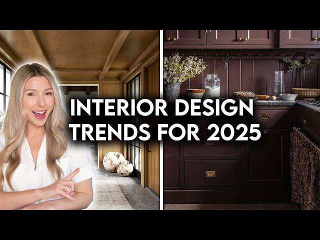 TOP 10 INTERIOR DESIGN + HOME DECOR TRENDS FOR 2025