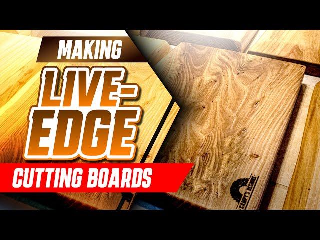 Making Live-Edge Cutting Boards〖 Cutting Board 〗Live Edge