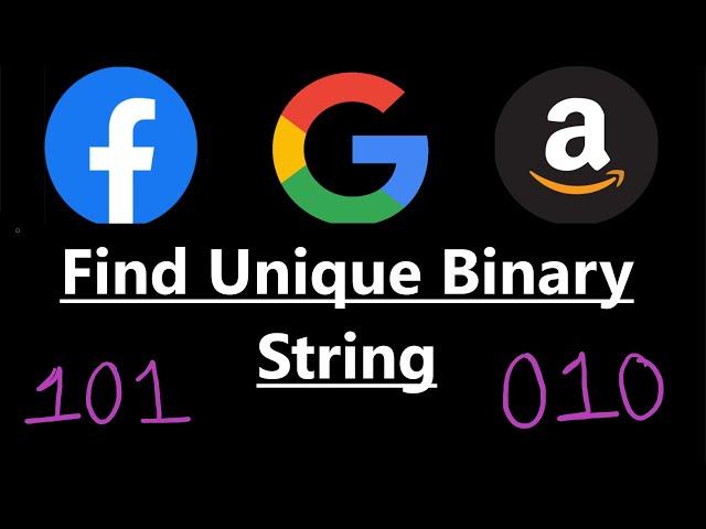 Find Unique Binary String - Leetcode Weekly Contest 1980 - Python