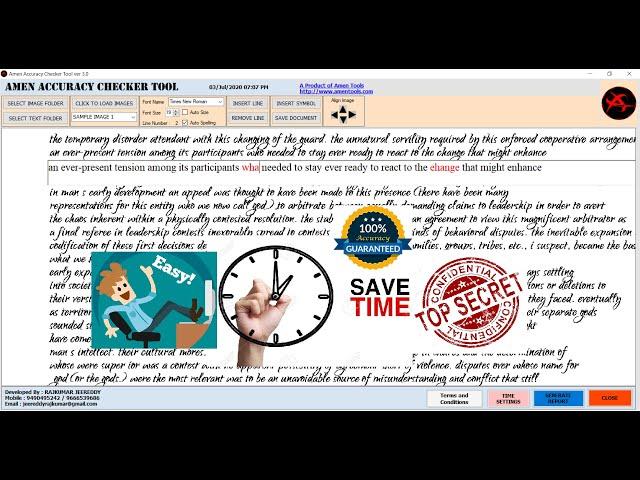 QC checking software for data entry and Image to Notepad - Word - Html - comparison