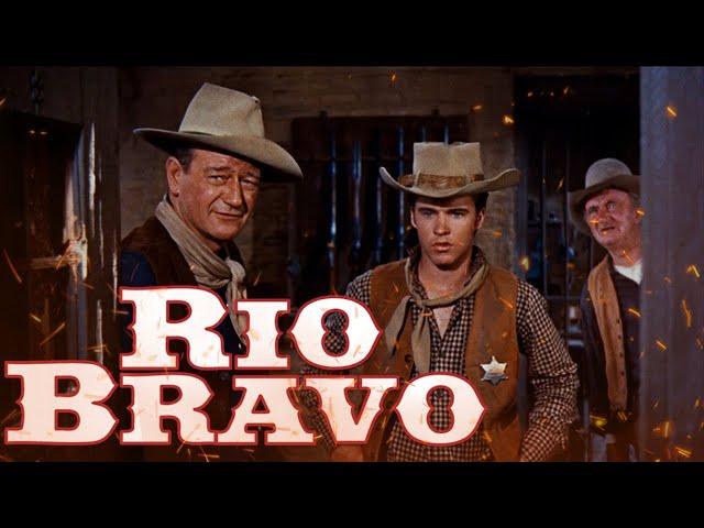 Rio Bravo (1959) Movie || John Wayne, Dean Martin, Ricky Nelson, Angie Dickinson || Review & Facts