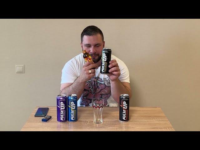 PULSE UP energy drinks "4 Вкуса"