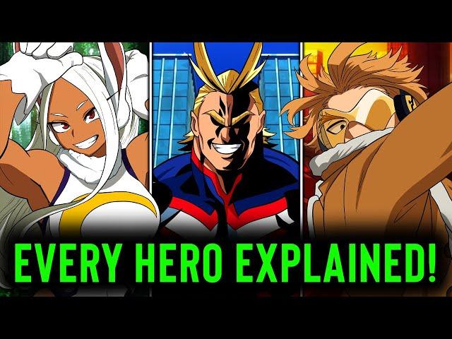 Every Pro Hero in My Hero Academia Explained!