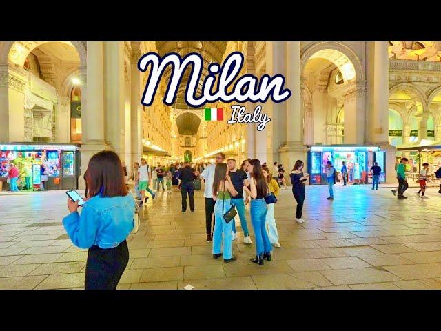 Milan, Italy  - May 2024 - Night Walking Tour 4K-HDR 60fps