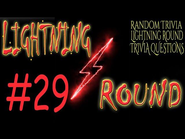 LIGHTNING ROUND #29 - 21 Question Random Knowledge Trivia Quiz ( ROAD TRIpVIA- Episode 1004 )