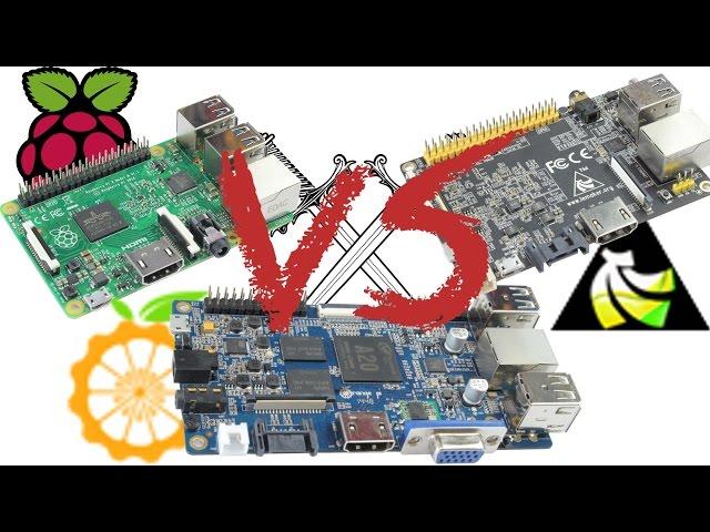 Raspberry Pi 2 VS Orange Pi VS Banana Pro