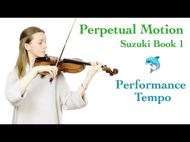 Perpetual Motion - Suzuki Book 1 - in performance tempo!