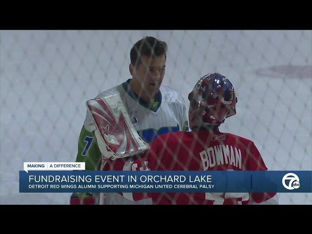 Red Wings alumni suit up to help Michigan United Cerebral Palsy