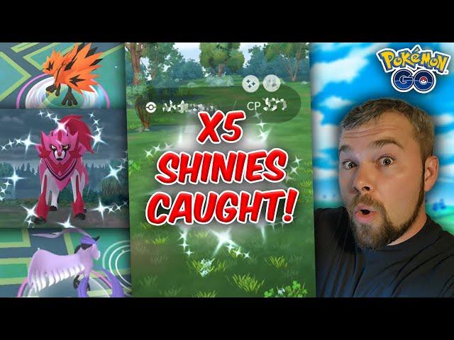 More Galarian Bird Encounters! But did they Shine? More Shinies Caught! (Pokémon GO)
