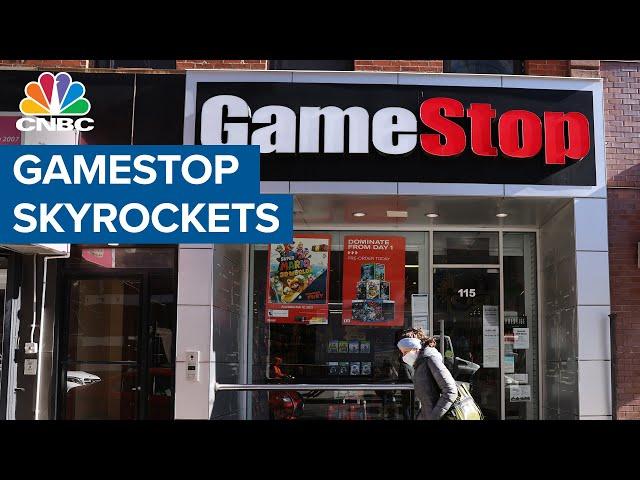 GameStop skyrockets as retail investors force short squeeze