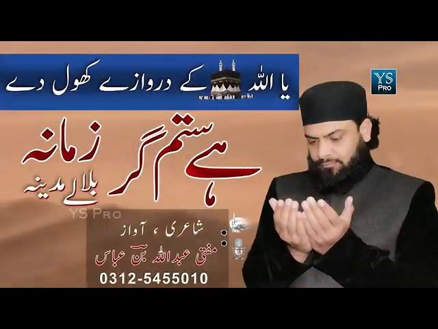 Heart touching Naat / Hai Sitamgar Zamana Bulo lo Madina/ Mufti Abdullah bin Abbas