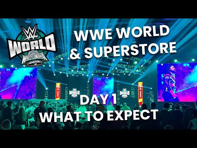 WWE World & Superstore - Day 1 Vlog: What to expect & Tips