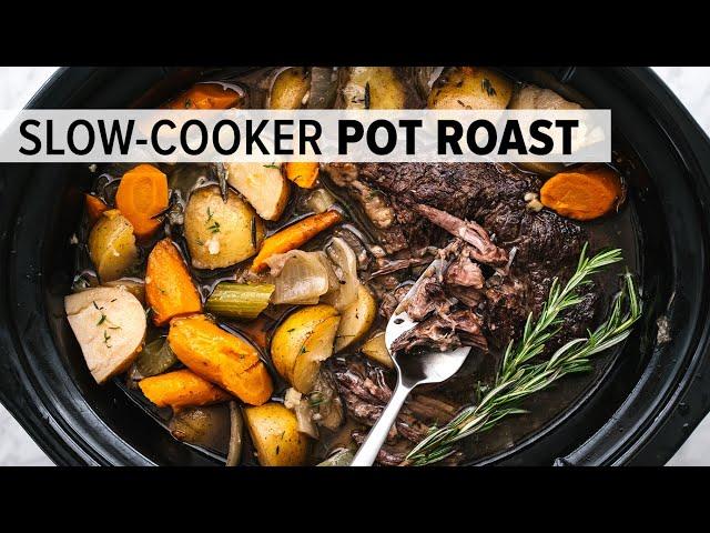 SLOW COOKER POT ROAST | an easy crock pot roast for dinner