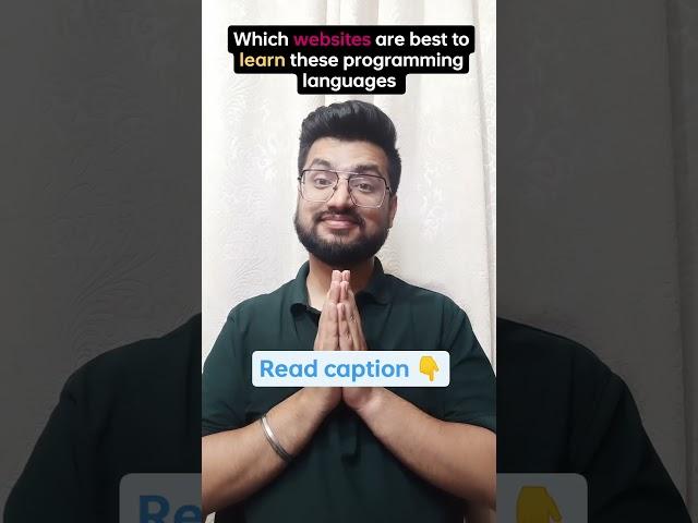 which websites are best to learn these programming languages  #learntocode #javascripttutorial