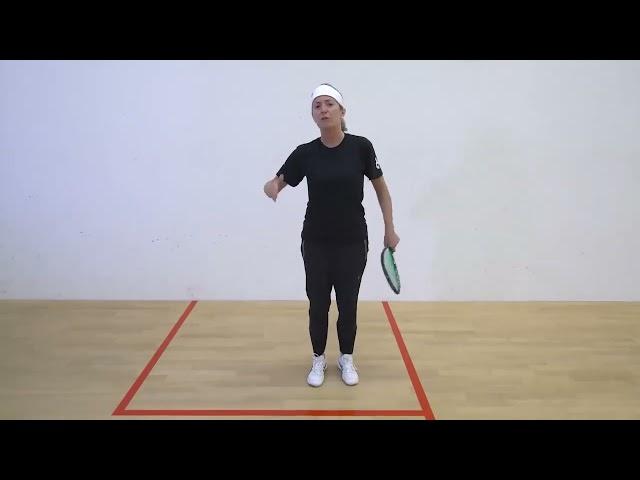 Beginner Serve & Return with Pro Squash coach Liz Irving