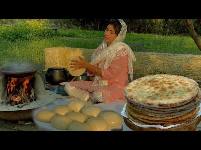 Making Mooli Paratha in Clay Pot from Home Grown Radish lI A Village Morning Routine Recipe Il