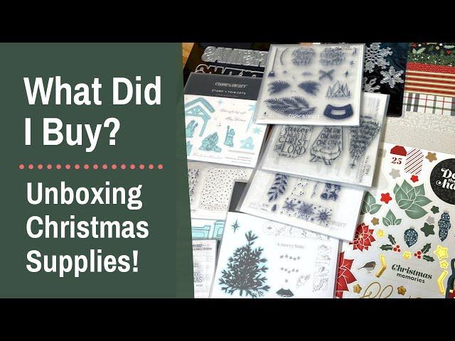 Christmas Scrapbooking and Cardmaking Product Unboxing | What Did I Buy? | + I DID IT!