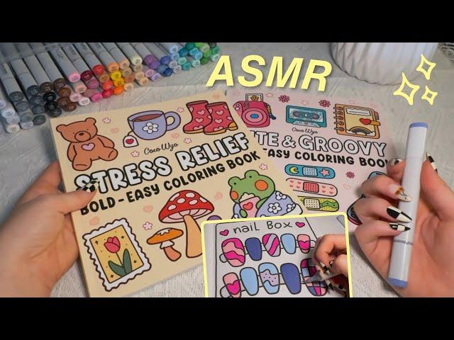 ASMR color with me!!  relaxing whispers for sleep