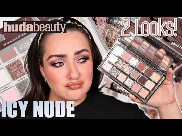 HUDA’S LAST 18 PAN PALETTE COULD HAVE BEEN A QUINT … ICY NUDE EYESHADOW PALETTE REVIEW!