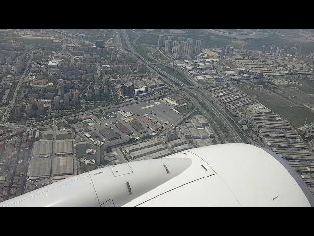 Turkish airlines-737-900-from Istanbul to Valencia-over beautiful Istanbul-04.05.18