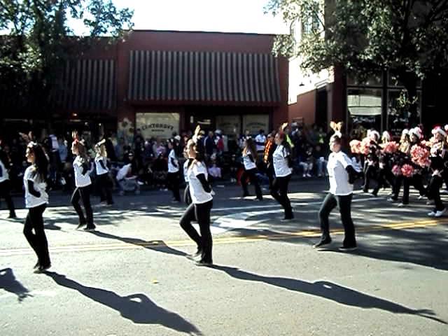 Los Gatos Holiday Parade 2011- Dance Team with Band and Cheer