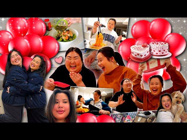 VLOG: surprising bestie for valentine’s day, what i eat in a week, cooking recipes, homegoods shop!