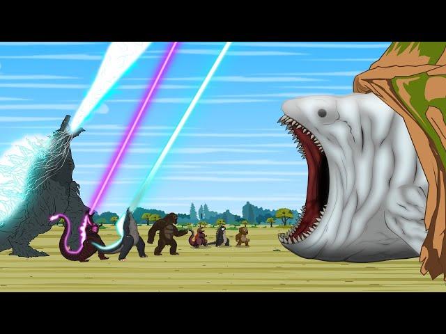 Rescue TEAM Godzilla & KONG From EVOLUTION OF BLOOP: Who Will Win | Godzilla Cartoon Compilation