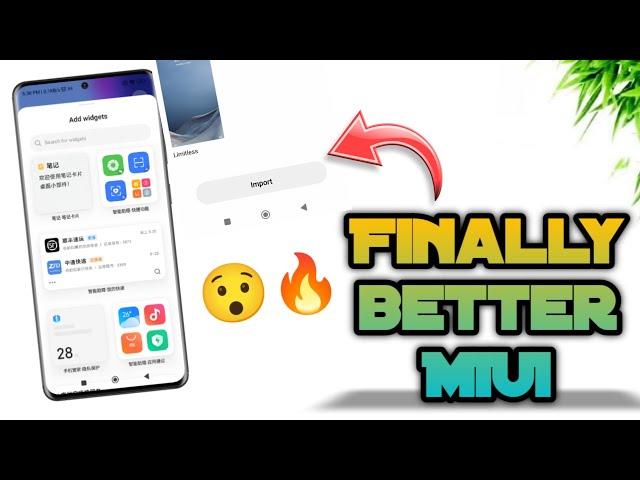 Most awaited things here - 3rd Party Themes Apply, MIUI 13 Widgets & more ! MIUI MODs are here !