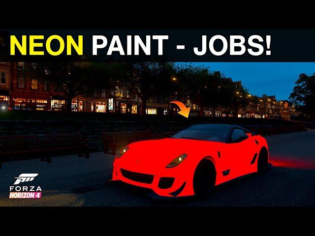 NEON PAINT JOBS & GLÜHENDE AUTOS in Forza Horizon 4!