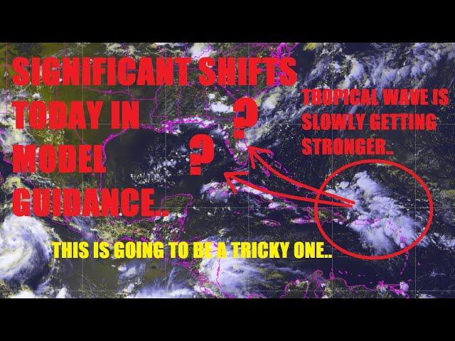 Major shifts today for the future of our Tropical Wave.. Risk of impact has increased! Latest info..