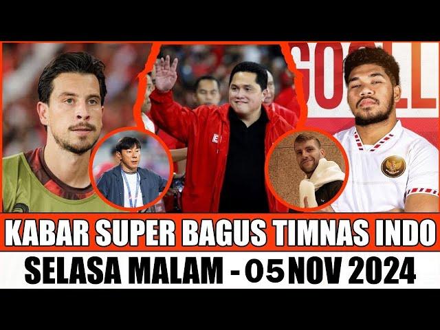 MANTAB! HADIAH ISTIMEWA UNTUK RAKYAT INDONESIA! 8 BERITA TIMNAS HARI INI05/11/2024Kabar Timnas