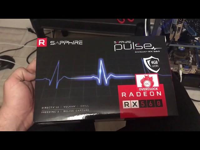 Sapphire RX 560 4gb mining march 2018