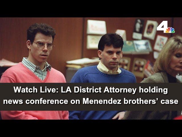 Live: LA District Attorney to hold a news conference on the Menendez brothers’ case