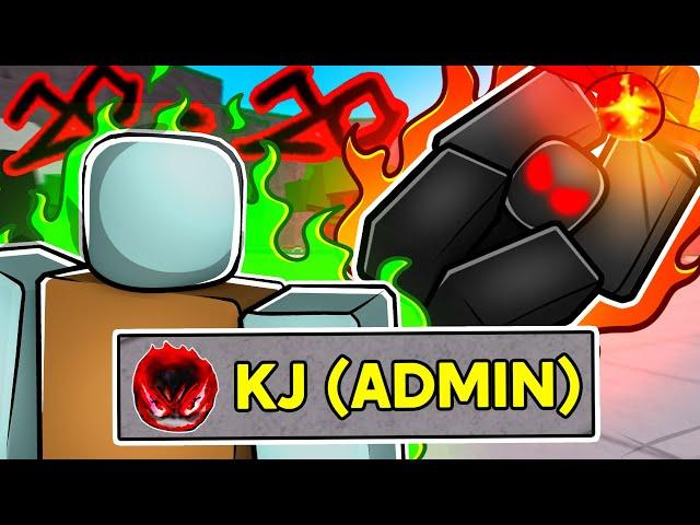 I Used the ADMIN KJ MOVESET for 24 HOURS in The Strongest Battlegrounds