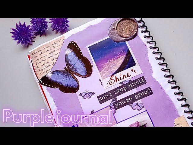 purple journal  #scrapbooking #journal