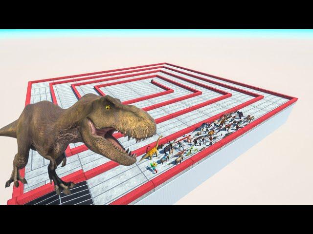 Escape From Rexy T-rex - Last Survivor - Animal Revolt Battle Simulator