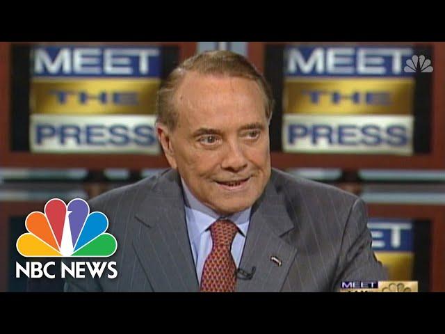 Remembering Bob Dole Through His Appearances on Meet the Press