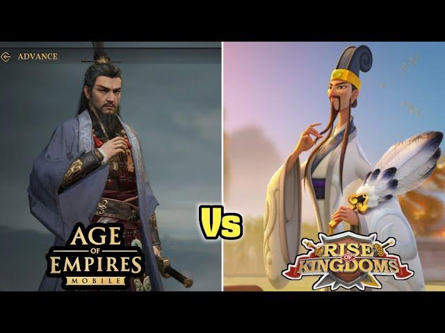 Age of Empires mobile vs Rise of Kingdoms | T7 vs T5 Tech and more