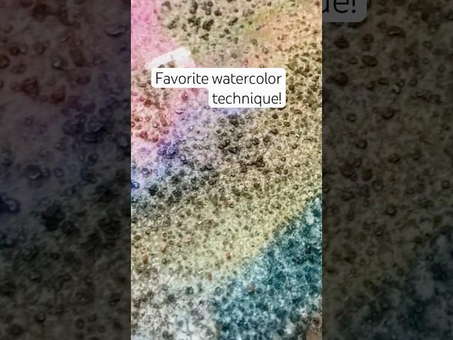 All time favorite watercolor technique! #watercolorpainting #paintings techniques