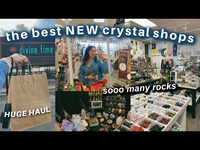 Exploring 7 New Spiritual Crystal shops in Minnesota!! + HUGE crystal, incense, witch haul!!